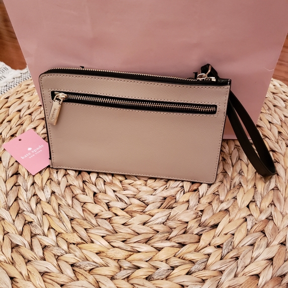 ♠️ NWT Kate Spade Bi-Colour L-Zip Wristlet - Picture 8 of 10